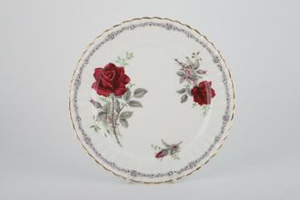 Royal Stafford Roses To Remember - Red Breakfast / Lunch Plate Fluted 9 1/4"