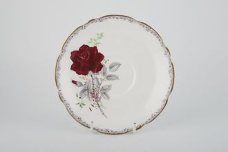 Royal Stafford Roses To Remember - Red Breakfast Saucer Scalloped 6 1/2"