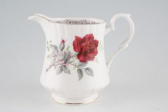 Sell Royal Stafford Roses To Remember - Red Milk Jug Ribbed around base and rim 1/2pt