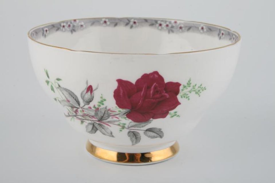 Royal Stafford Roses To Remember - Red Sugar Bowl - Open (Tea) 4 3/8" x 2 5/8"