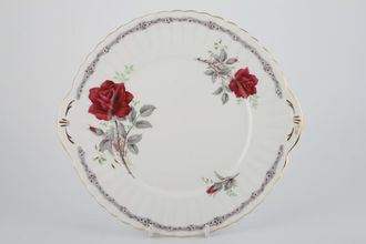 Sell Royal Stafford Roses To Remember - Red Cake Plate Round - Eared - Fluted 10"