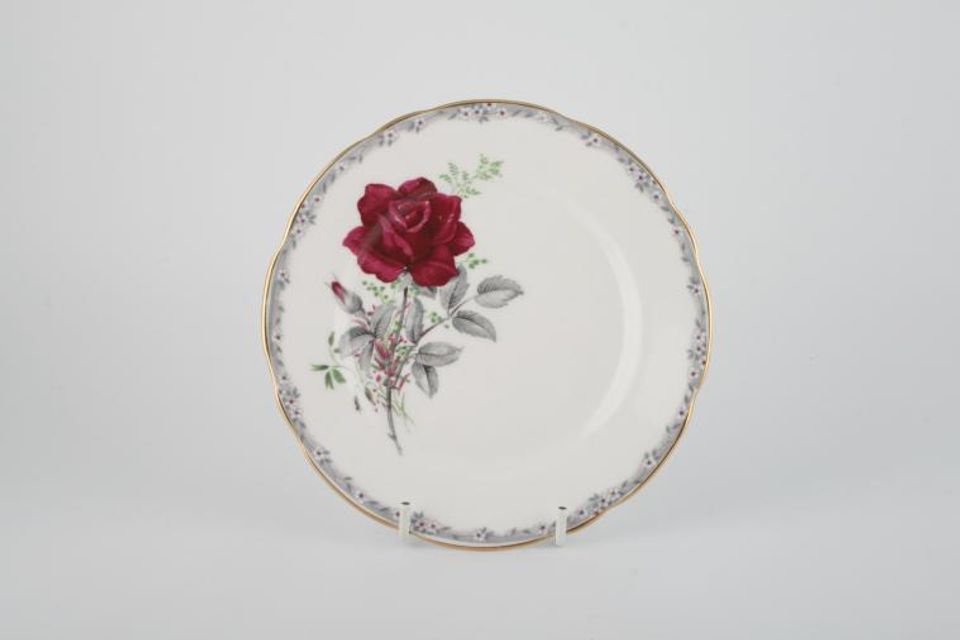 Royal Stafford Roses To Remember - Red Tea / Side Plate Biscuit plate 5"