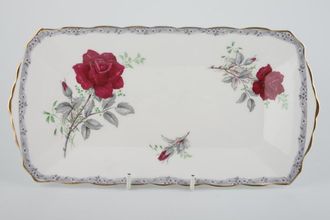 Sell Royal Stafford Roses To Remember - Red Sandwich Tray Scalloped 11 1/4"