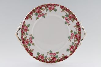 Royal Stafford Olde English Garden - Pink Cake Plate Round - Eared 10 3/4"