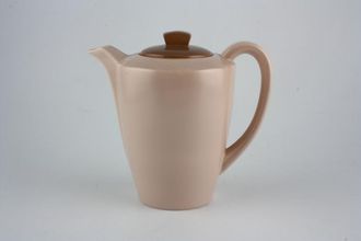 Sell Poole Mushroom and Sepia - C54 Coffee Pot Short Spout - Rectangular Handle on Lid 1 1/4pt