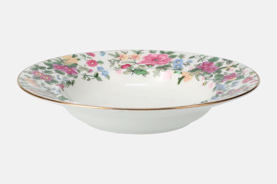 Crown Staffordshire Thousand Flowers Rimmed Bowl 7 5/8"