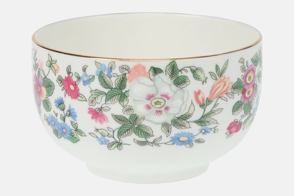 Crown Staffordshire Thousand Flowers Sugar Bowl - Open (Tea) No Flower Inside | No Gold Band on Foot 4 3/8" x 2 1/2"