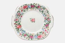 Crown Staffordshire Thousand Flowers Cake Plate Square | Eared 9 1/2" thumb 1