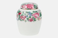 Crown Staffordshire Thousand Flowers Ginger Jar Lidded 2 3/8" x 4 1/2" thumb 1