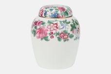 Crown Staffordshire Thousand Flowers Ginger Jar Lidded 2 3/8" x 4 1/2" thumb 3