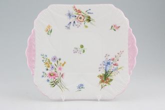 Sell Shelley Wild Flowers - Pink edge Cake Plate 9 5/8"