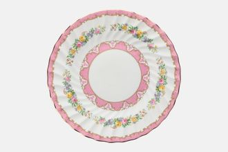 Crown Staffordshire Tunis - Pink Dinner Plate Fluted 10 5/8"