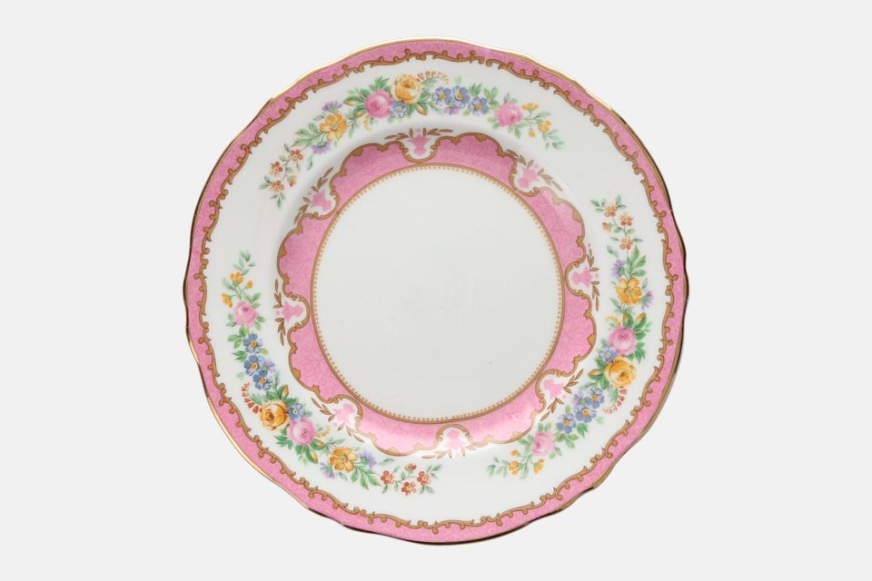 Crown Staffordshire Tunis - Pink Tea / Side Plate 7 1/4"
