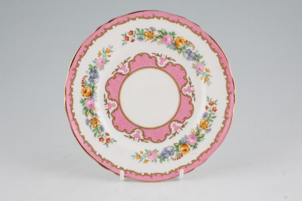 Crown Staffordshire Tunis - Pink Tea / Side Plate 6 1/8"