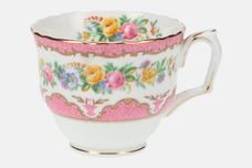 Crown Staffordshire Tunis - Pink Teacup 3 1/4" x 2 3/4" thumb 1