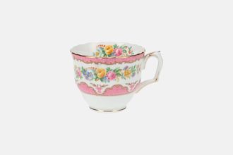 Crown Staffordshire Tunis - Pink Teacup 3 1/4" x 2 3/4"
