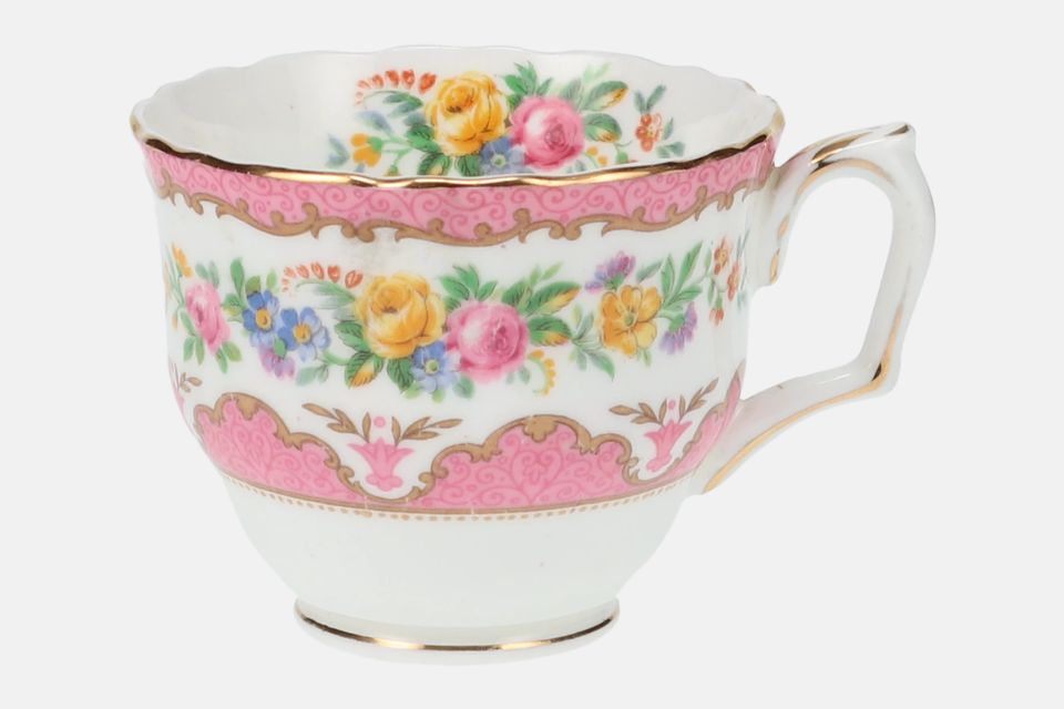 Crown Staffordshire Tunis - Pink Teacup 3 1/4" x 2 3/4"
