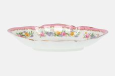 Crown Staffordshire Tunis - Pink Dish (Giftware) Shallow - Oval 6 3/4" thumb 1