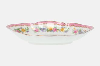 Sell Crown Staffordshire Tunis - Pink Dish (Giftware) Shallow - Oval 6 3/4"