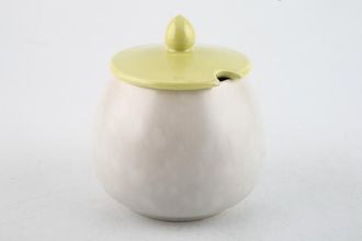 Poole Twintone Seagull and Lime Yellow Jam Pot + Lid Could be used as lidded sugar