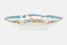 Crown Staffordshire Tunis - Blue Dish (Giftware) oval -shallow 6 3/4" thumb 1