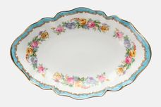 Crown Staffordshire Tunis - Blue Dish (Giftware) oval -shallow 6 3/4" thumb 2
