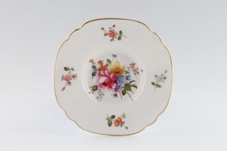 Royal Crown Derby Derby Posies - Various Backstamps Coffee Saucer Square, Flowers may vary 4 3/4"