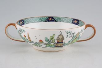 Sell Crown Staffordshire Chinese Willow Soup Cup 2 handles