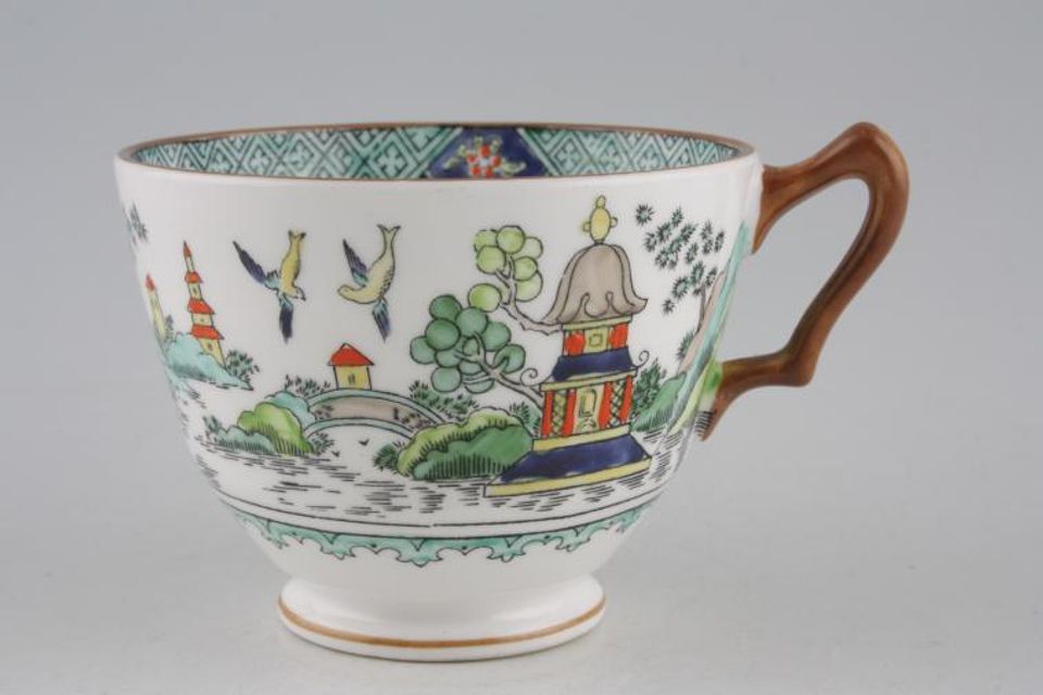 Crown Staffordshire Chinese Willow Teacup 3 3/8" x 2 5/8"