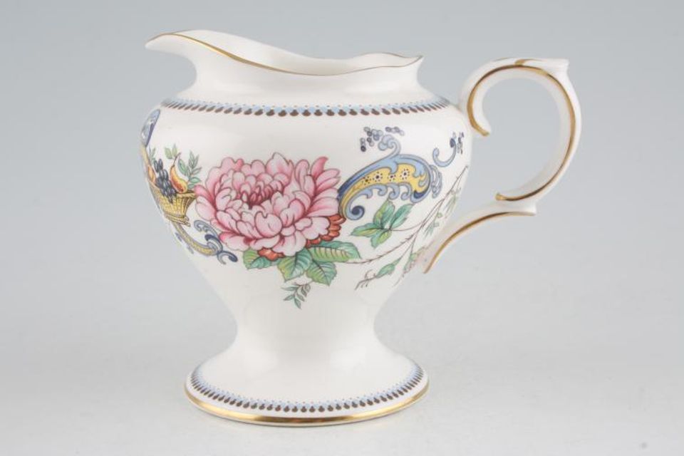 Crown Staffordshire Chelsea Manor Milk Jug Footed,shape A 1/2pt