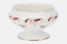 Crown Staffordshire Wentworth - Red Sugar Bowl - Open (Tea) Footed 3 3/4" thumb 1