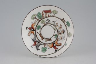 Sell Crown Staffordshire Hunting Scene Breakfast Saucer 6 1/8"