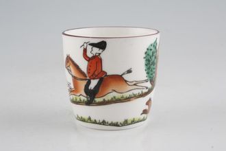 Crown Staffordshire Hunting Scene Egg Cup