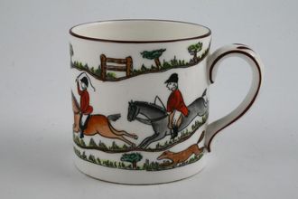Sell Crown Staffordshire Hunting Scene Coffee/Espresso Can 2 5/8" x 2 5/8"