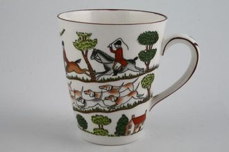 Sell Crown Staffordshire Hunting Scene Coffee/Espresso Can 2 1/8" x 2 1/4"