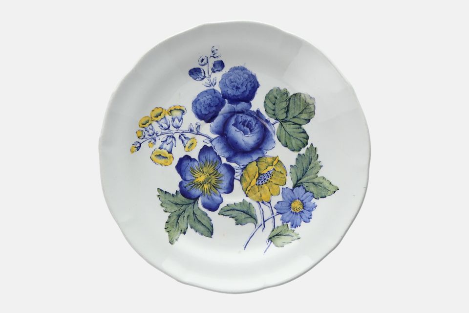 Spode Blue Flowers Breakfast Saucer 6 1/2"