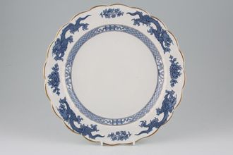 Sell Booths Dragon - Blue - Gold Edge Dinner Plate 10 1/4"