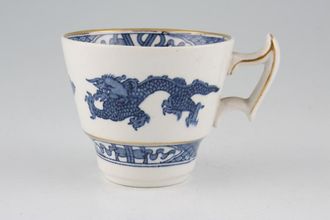 Booths Dragon - Blue - Gold Edge Coffee Cup 2 3/4" x 2 3/8"