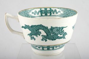 Booths Dragon - Turquoise - Gold Edge Breakfast Cup
