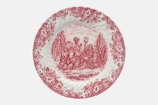 Johnson Brothers Coaching Scenes - Pink Breakfast / Lunch Plate 9 1/2" thumb 1