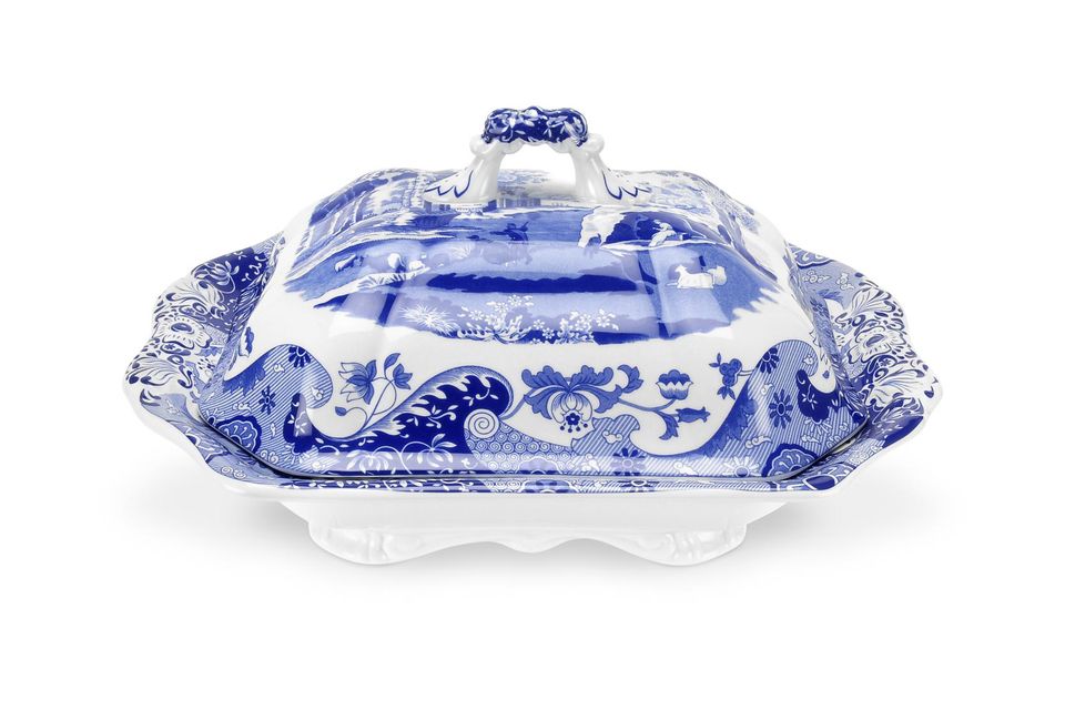 Spode Blue Italian Vegetable Tureen with Lid