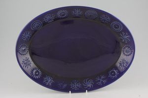 Portmeirion Totem Blue Oval Platter
