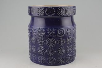 Sell Portmeirion Totem Blue Storage Jar + Lid Size represents height. 6 1/4"