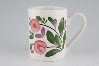 Portmeirion Welsh Dresser Mug Straight sided - 2 Pink Flowers 3 1/8" x 4"