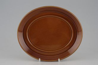 Sell Portmeirion Totem Brown Sauce Boat Stand Oval 7 1/2"