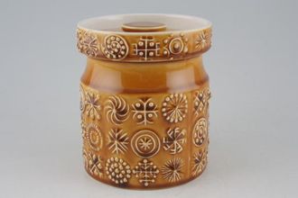 Sell Portmeirion Totem Brown Storage Jar + Lid Size represents height. 5"