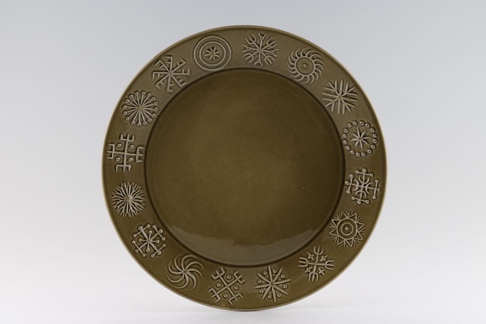 Portmeirion Totem Green Dinner Plate Please note; There could be colour variances in all items in this pattern. 10 3/4"