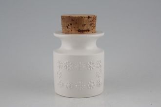 Sell Portmeirion Totem White - Matt Storage Jar + Lid Size represents height. Cork lid 3 1/4"