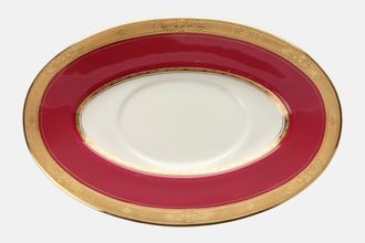Royal Worcester Diana - Red and Gold Sauce Boat Stand