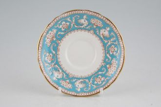 Sell Crown Staffordshire Ellesmere - Turquoise Coffee Saucer 4 3/4"